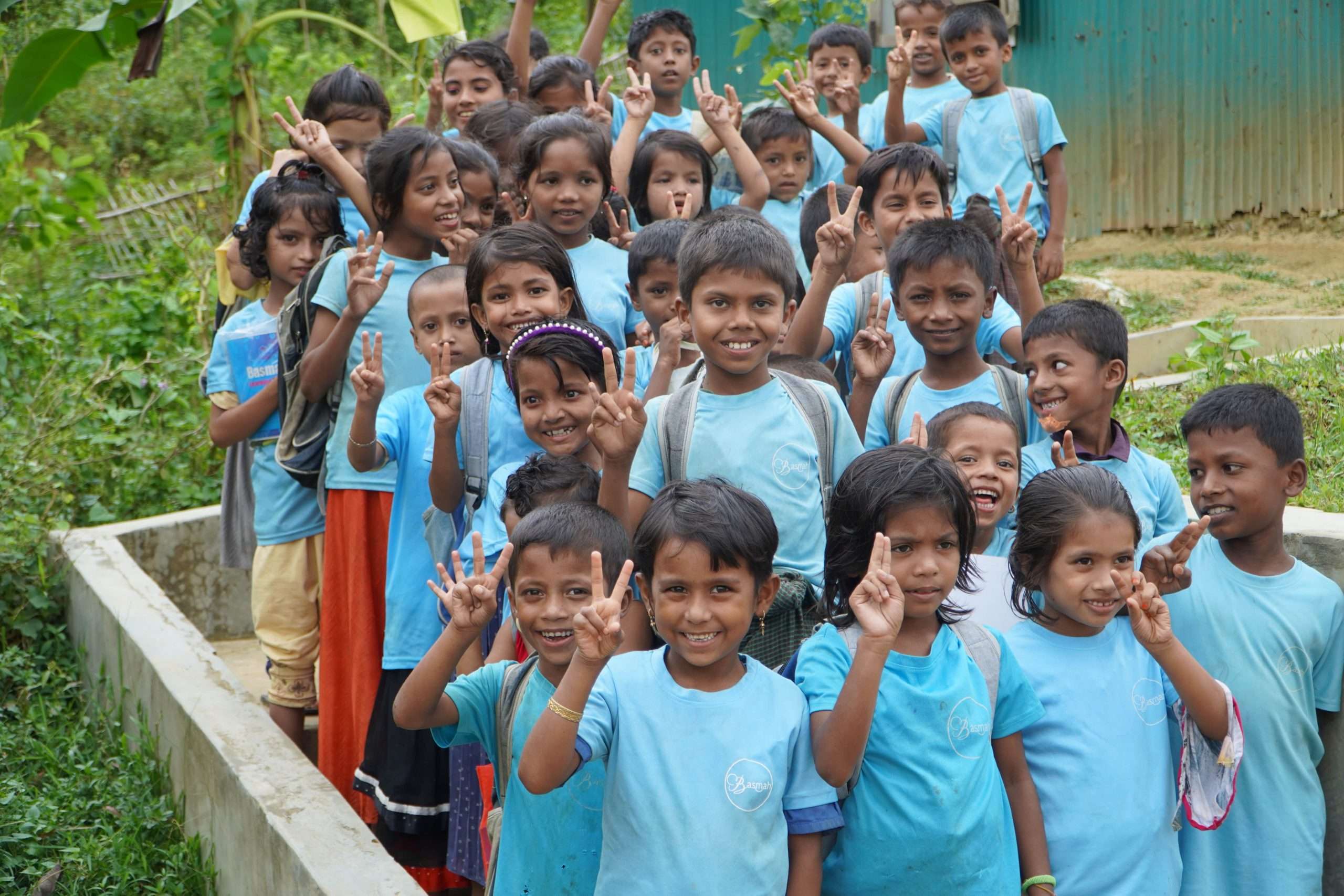 Educational materials-books, school bags, dress, tiffin & teachers cost for 10 Child Education